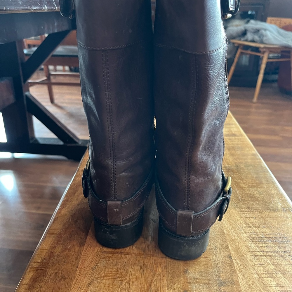 Brown Coach Leather Riding Boots - Picture 7 of 12